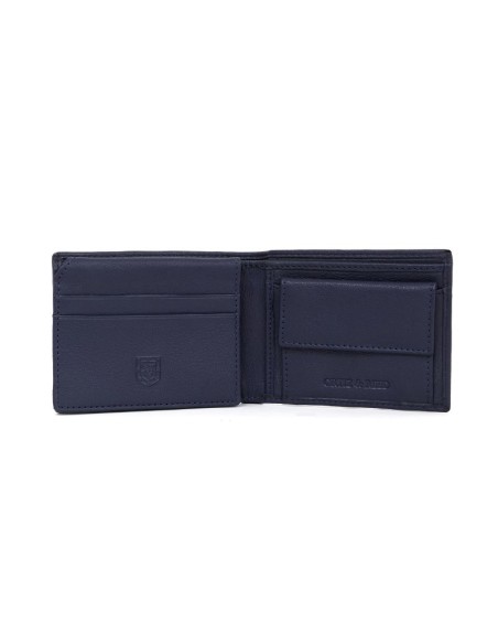 Blue leather wallet