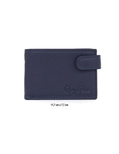 Blue leather wallet