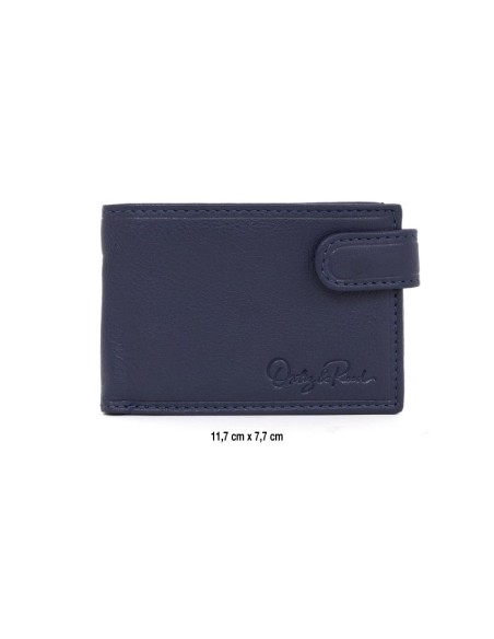 Blue leather wallet