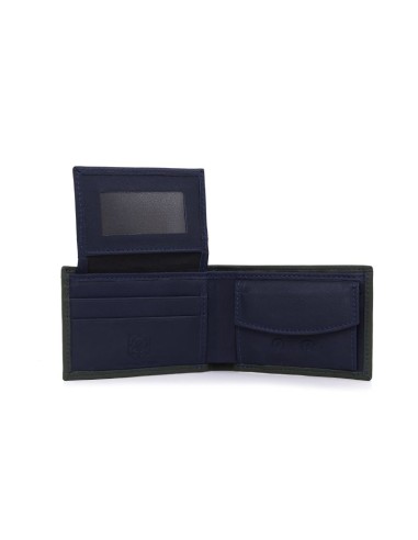 Green leather wallet
