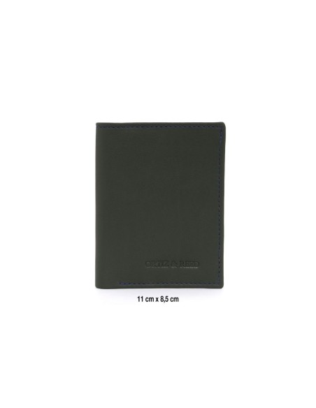 Green leather wallet