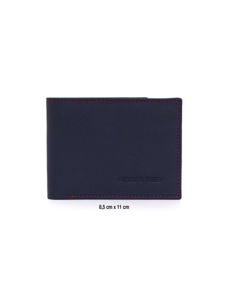 Blue leather wallet
