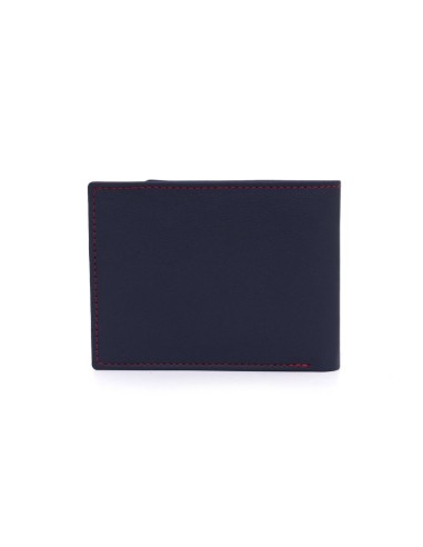 Blue leather wallet