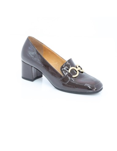 Zapato de Vestir de piel liso color marrón