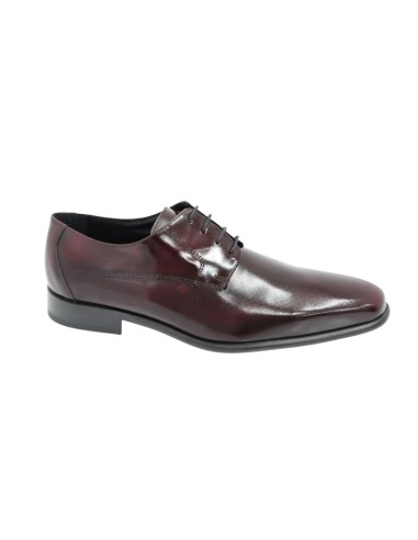 Burgundy leather derby