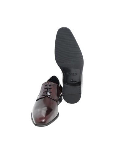 Burgundy leather derby