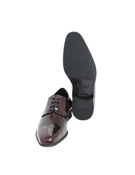 Burgundy leather derby