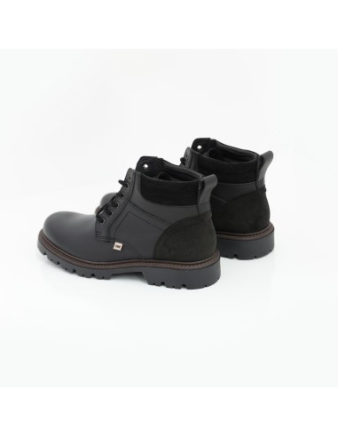 Black suede boot