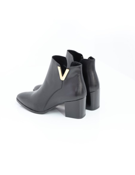 bottines femme lisse le noir W-ELOIS-NEGRO