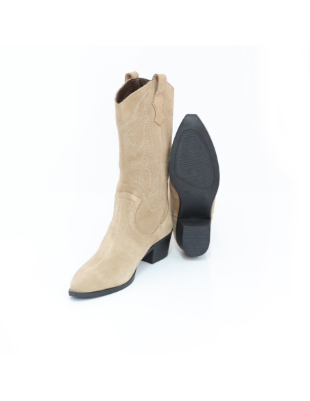 Light Brown suede Women's high boots