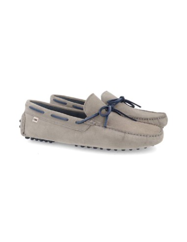 grey suede moccasin SAKARI-GRIS