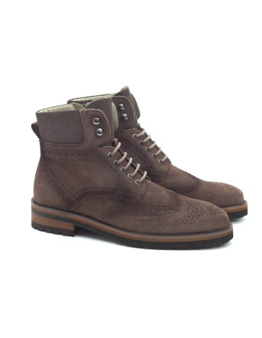 brown suede boots SALPOT-TAUPE