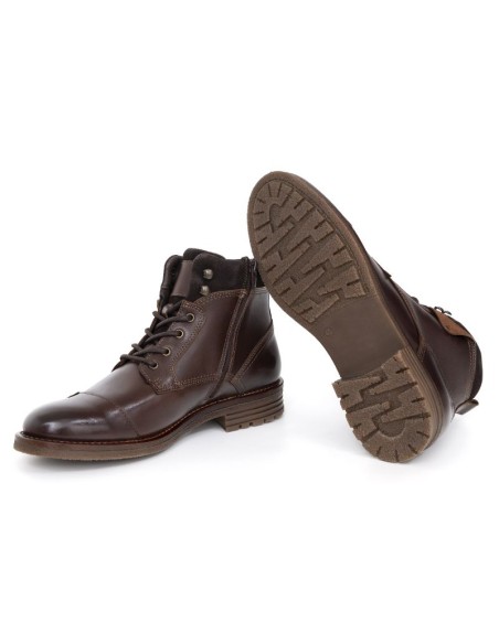 Bottine de peau marron BAKTRAMIN-BROWN