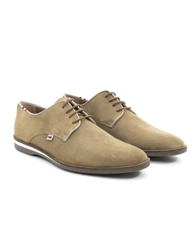 Derby de ante con suela en contraste color beige SAMUKA-TOPO