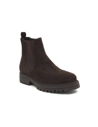 brown suede chelsea boots SANCOR-MARRON