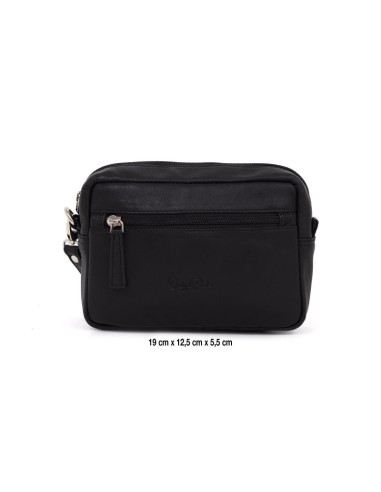 Sac de peau le noir AC-BOMAN-5312-BLACK
