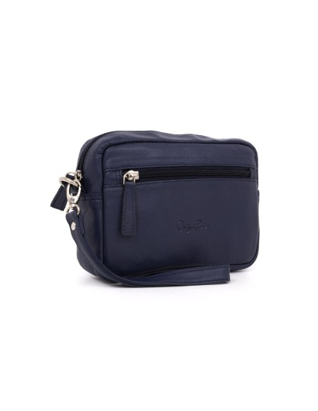 Sac de peau bleu AC-BOMAN-5312-BLUE