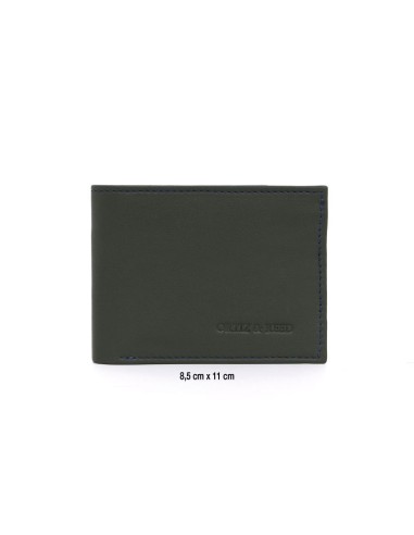 Green leather wallet