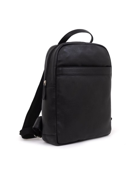 Black leather Backpack