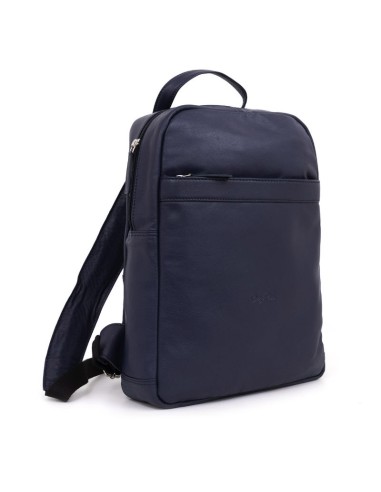 Cartable de peau bleu AC-SACADOS-0252-BLUE