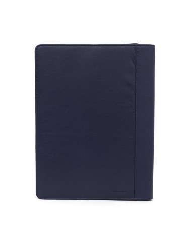 Blue leather Laptop Portfolio