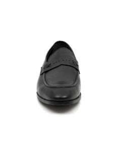 Mocasín de piel con antifaz color negro 2