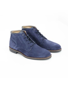 Blue suede boot