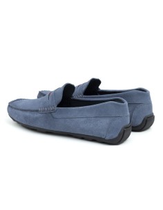 Mocassin suède bleu SEDENA-AZUL 2