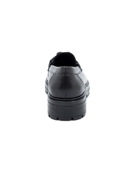 chaussures habillées femme de peau le noir W-CHAINE-BLACK