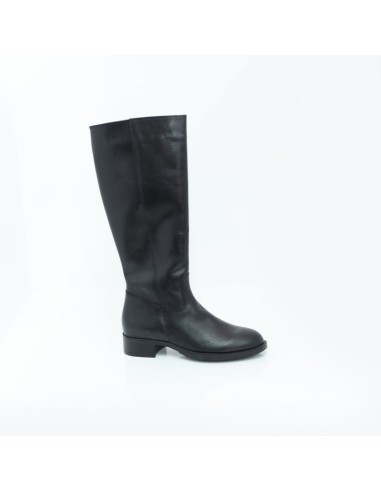 Black leather Women's high boots