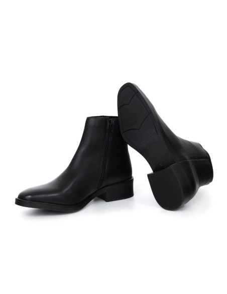 bottines femme de peau le noir W-ERMINA-BLACK