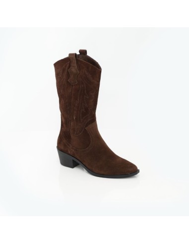 Brown suede Women's high boots