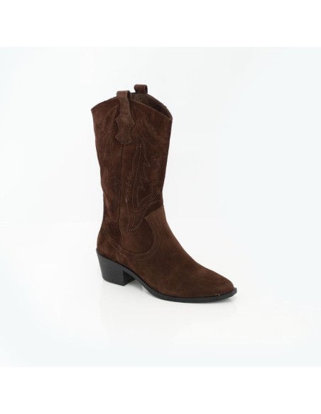 bottes femme suède marron W-MARIVA-BROWN