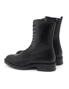 Botas de mujer de piel acabado a mano color negro 2