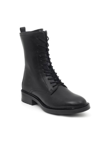 Botas de mujer de piel acabado a mano color negro
