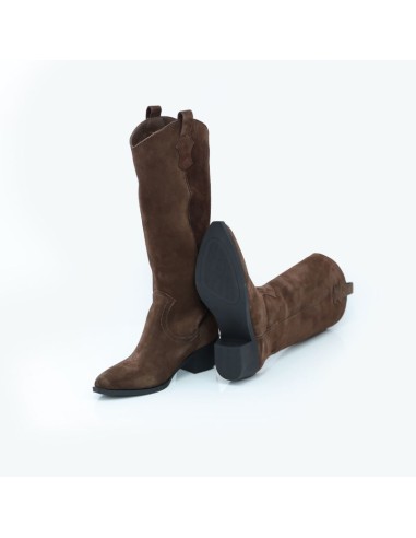 bottes femme suède marron W-TORELA-BROWN