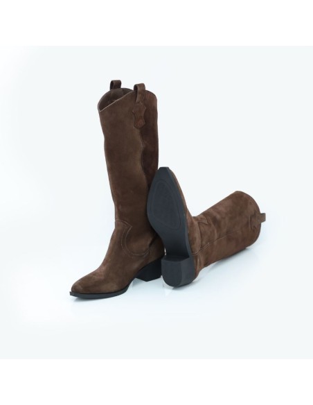 bottes femme suède marron W-TORELA-BROWN