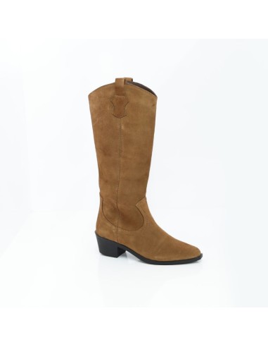 bottes femme suède cuir W-TORELA-CAMEL