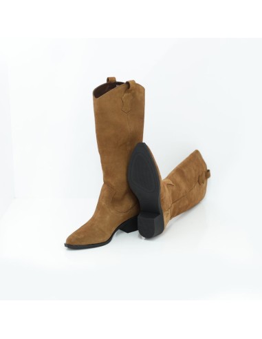 bottes femme suède cuir W-TORELA-CAMEL