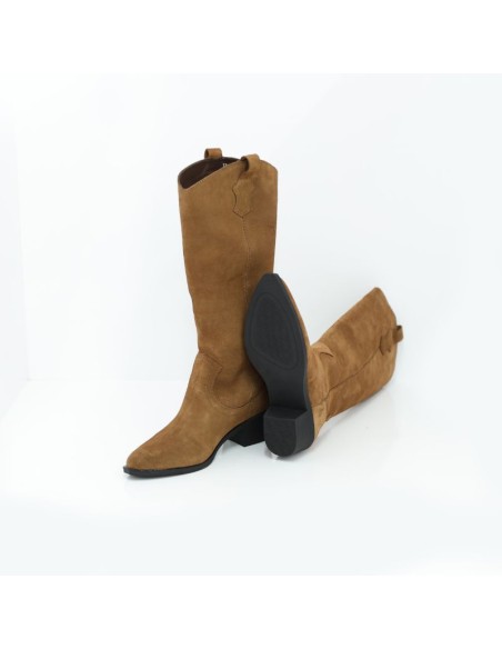 Light Brown suede Women's high boots