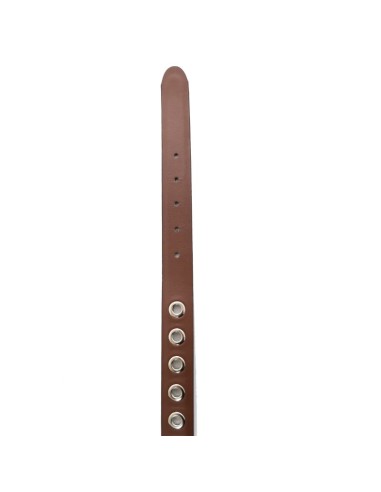 Light Brown leather women's belt