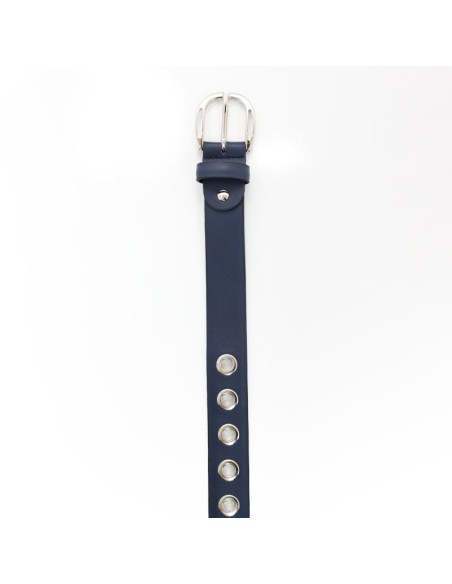 ceinture femme de peau bleu WB-CONALA-NAVY