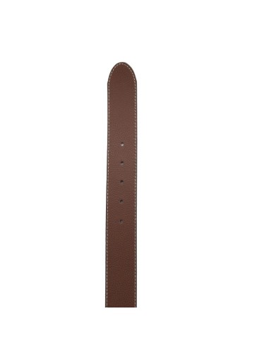 Brown leather women's belt