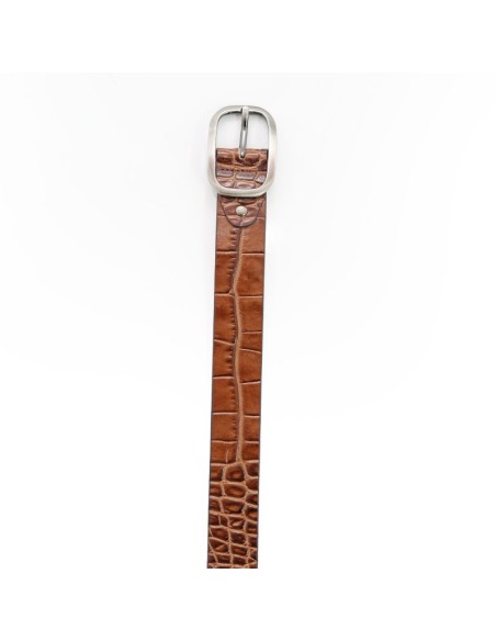 Light Brown leather women's belt