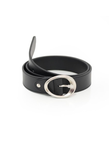 ceinture femme de peau le noir WB-MOSY-BLACK