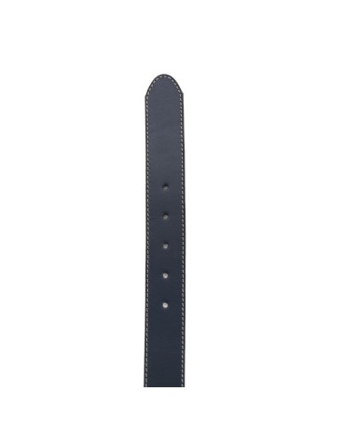 Blue leather women's belt