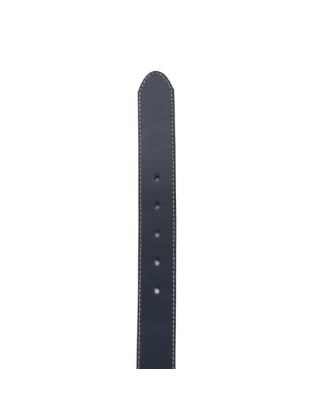 Blue leather women's belt