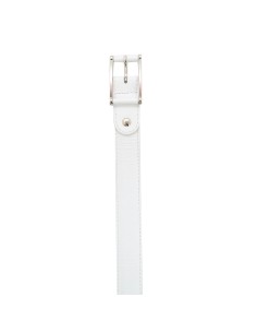 White leather women's belt 2