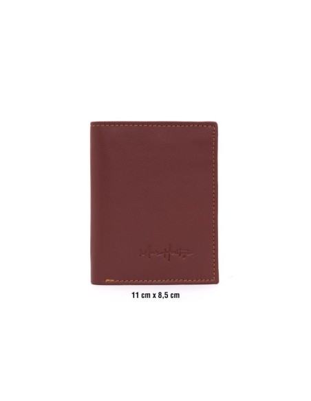 Burgundy leather wallet