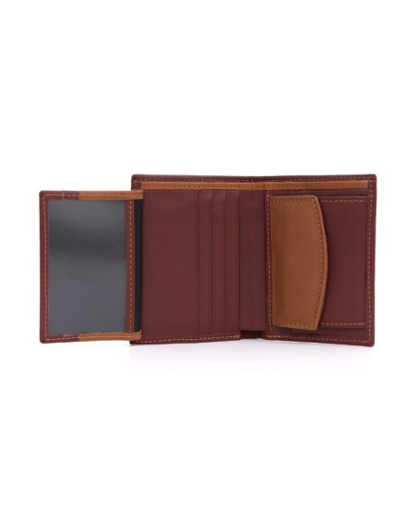 Burgundy leather wallet